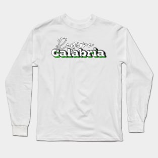 Regione Calabria --- Retro Design Long Sleeve T-Shirt
